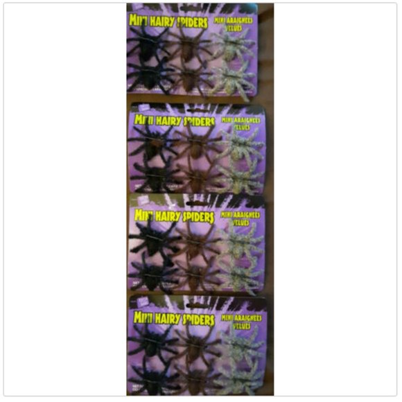 Other - 4 New 6-Packs Halloween Mini Hairy Spiders